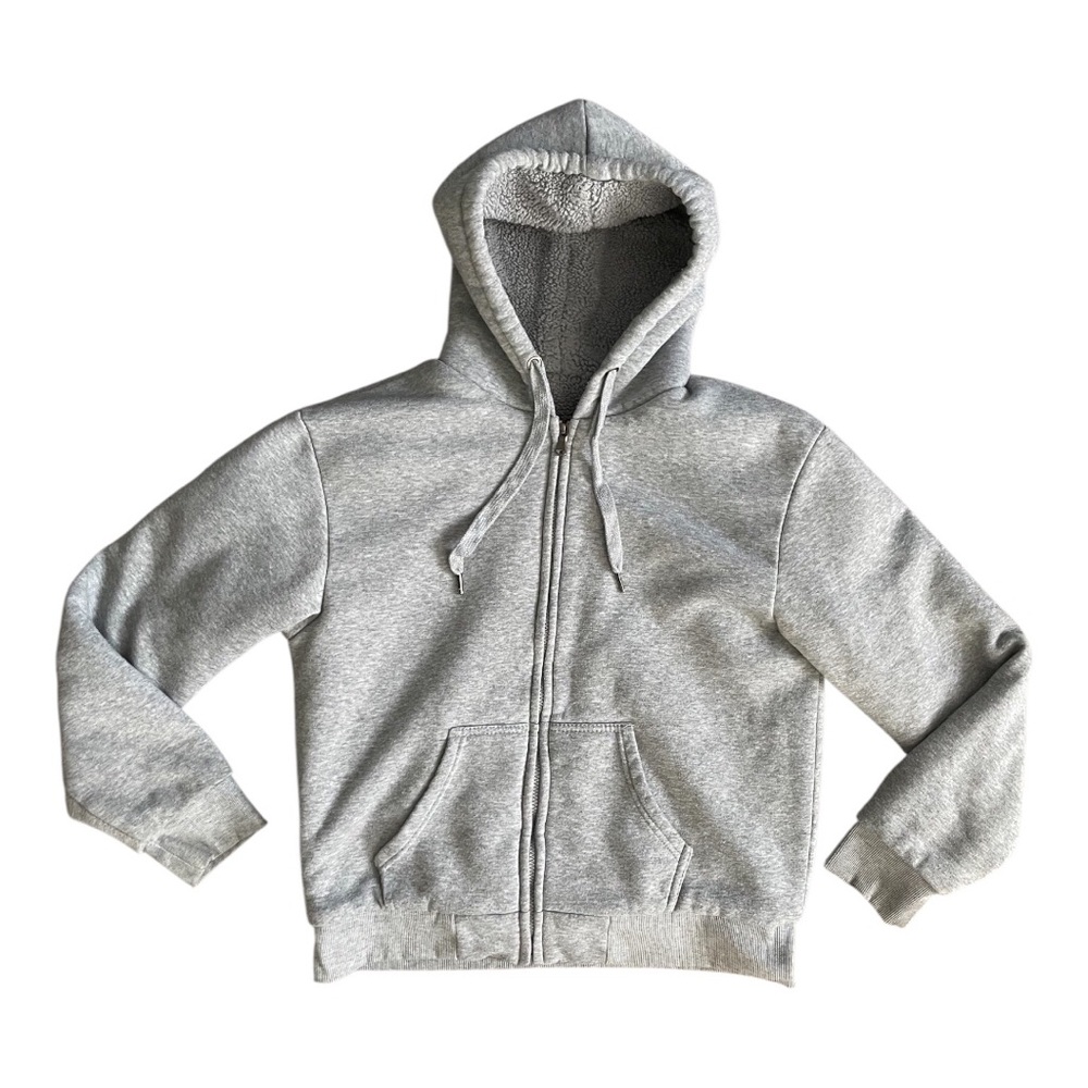 Women's Gray Zip-Up Hoodie